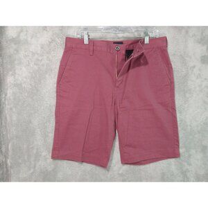 RVCA Shorts Mens 32 Red Chino Week End Stretch Flat Front Twill Outdoors Skater